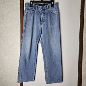 Ermenegildo Zegna Jeans Mens 34x30 Blue Denim Preppy Stretch Slim Straight
